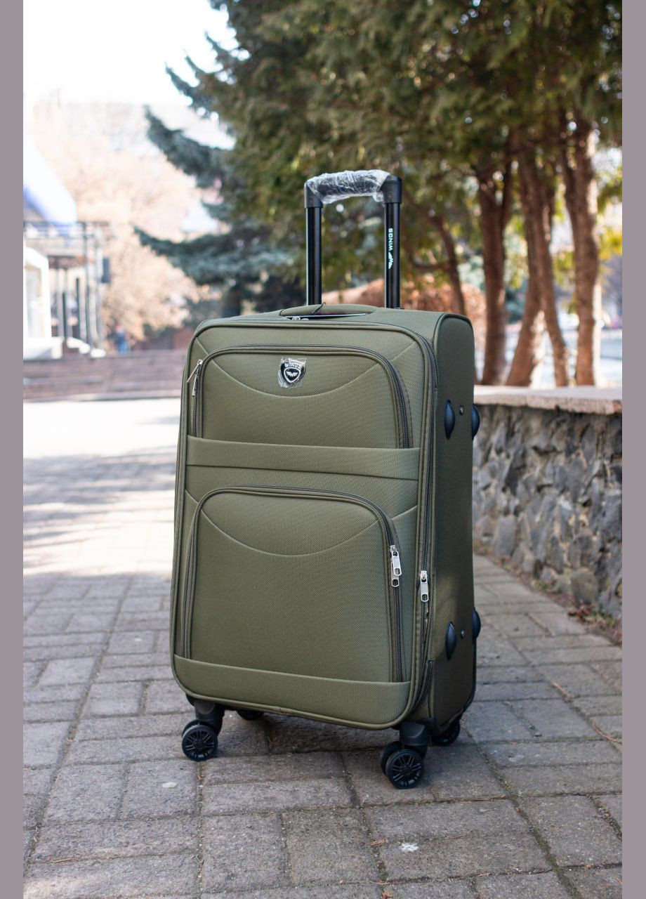 Валіза тканинна 6802 розмір S маленька на 4 колесах, колір червоний Wings 6802/4 (323651974)