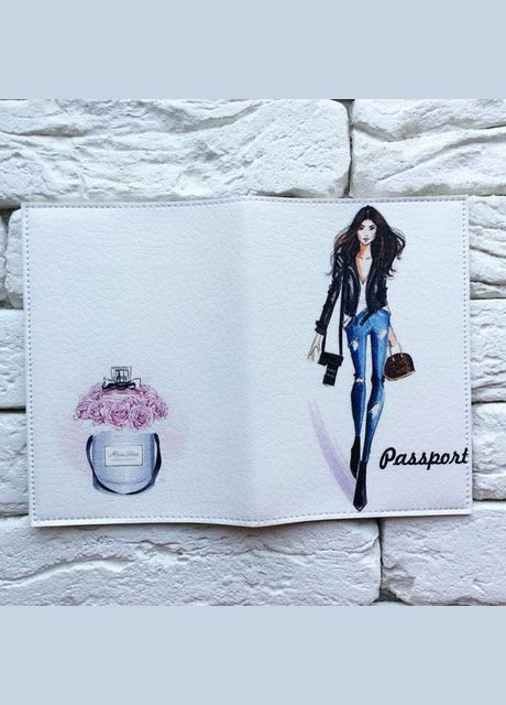 Обкладинка на паспорт Дівчина з фотоапаратом No Brand (299387855)