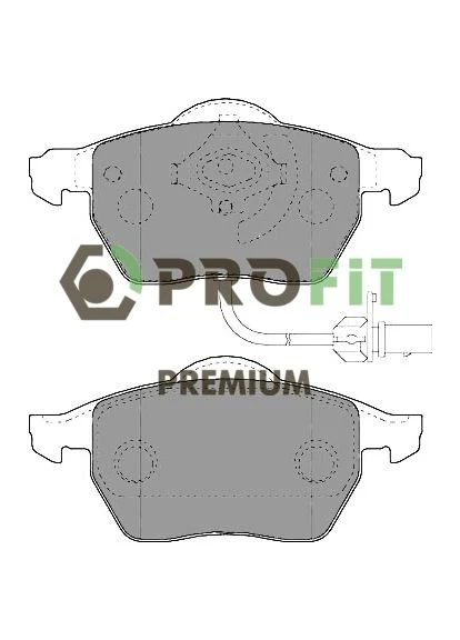 Тормозные колодки PROfit 5005-1717 (401183345)