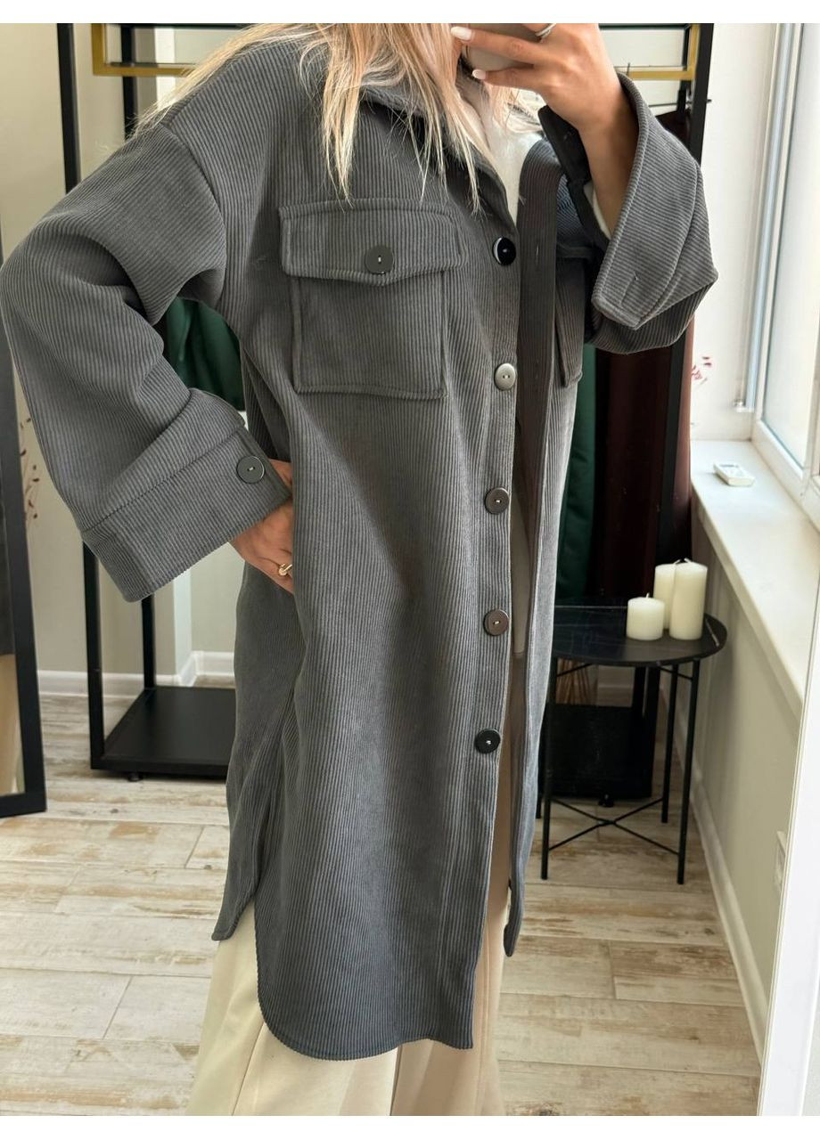 Графитовый демисезонный кардиган MonCher