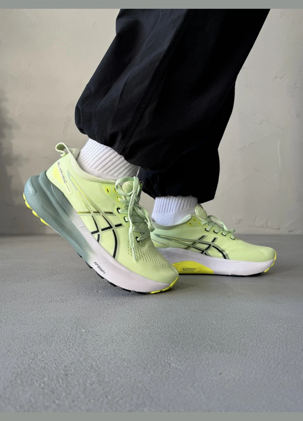 Зелені кросівки чоловічі і жіночі asics gel-kayano 31 green grey | асікс гель-каяно 31 зелені сірі демісезон No Brand