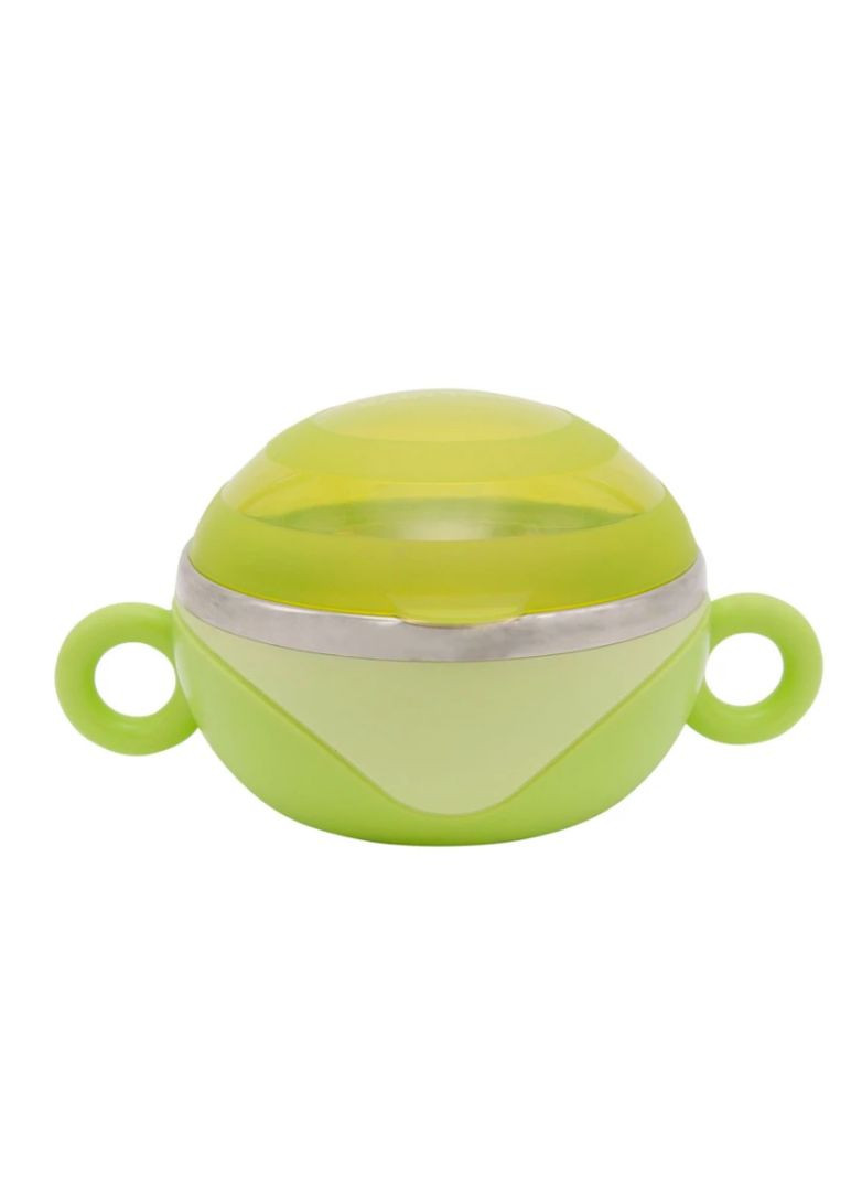 Тарелка глубокая с крышкой и ручками 6092 из нержавеющей стали Baby Team (343275336)