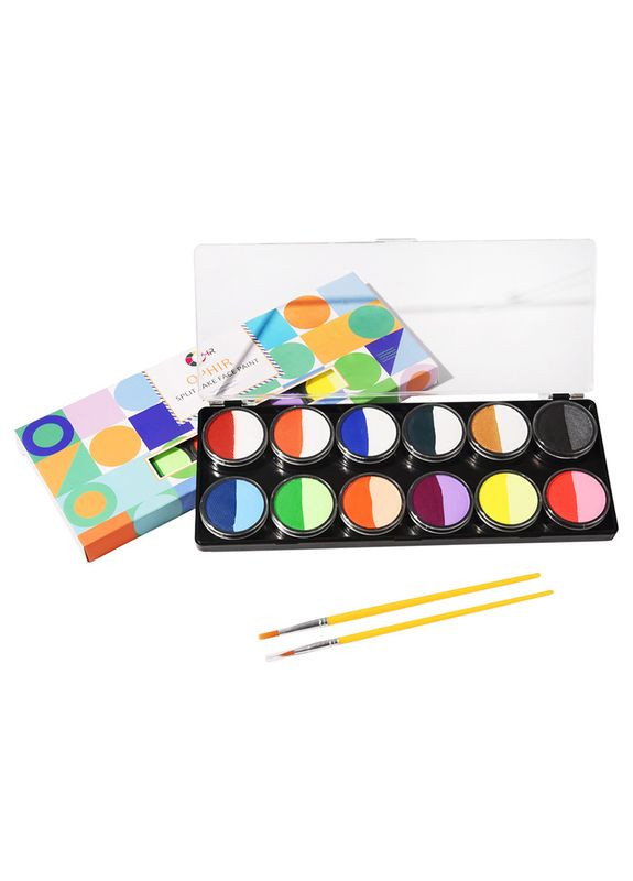 Аквагрим набор 12 цветов и 2 кисти RT013A Ophir (302241787)