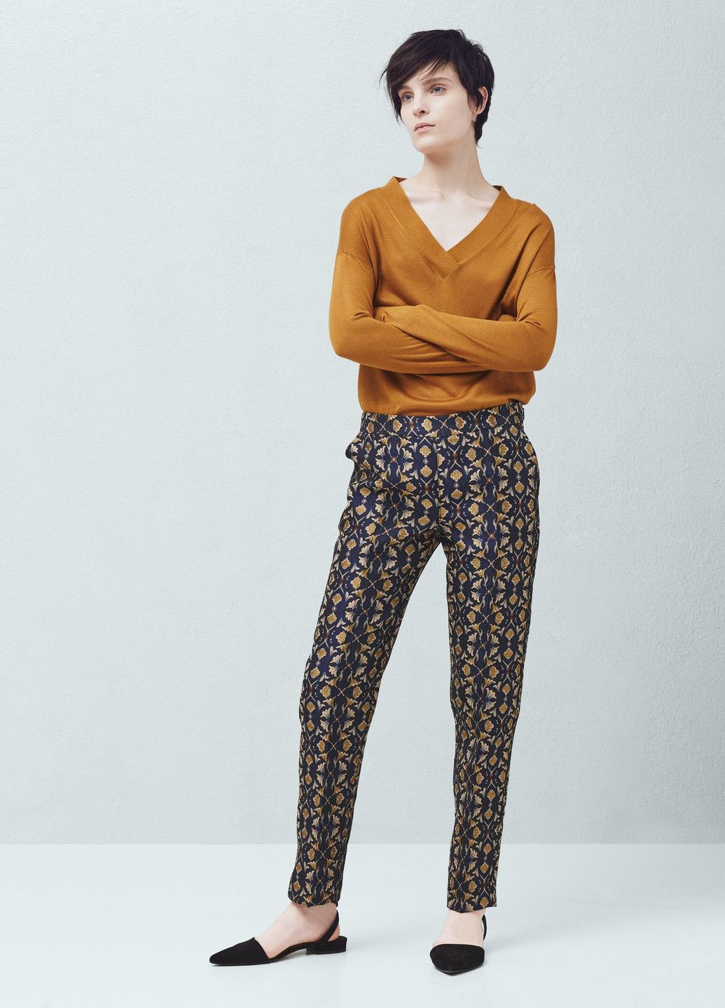 Штани Синій Mango (323061648)