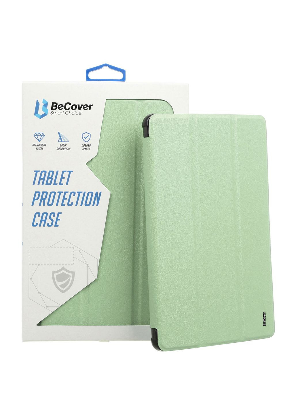 Чохол Tri Fold Soft TPU з кріпленням Apple Pencil для Apple iPad Air 11" M2 2024 Green (711402) BeCover (368679926)