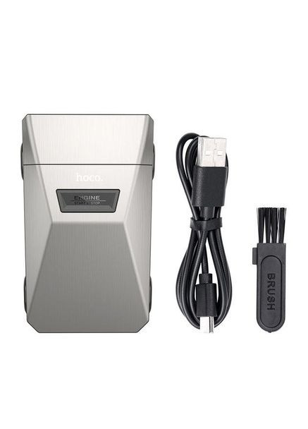 Чоловіча електробритва HP31 metal grey акумуляторна бритва для чоловіків Сірий Hoco (305571443)