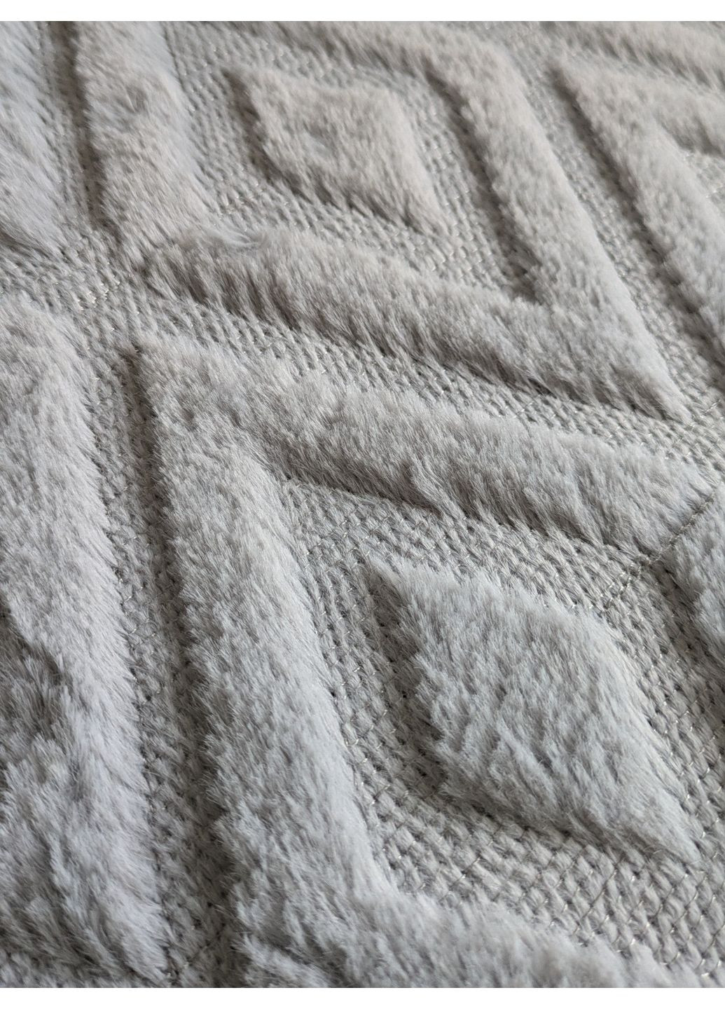 Чохол на подушку 45х45см ромби текстурні сірий No Brand (360900823)