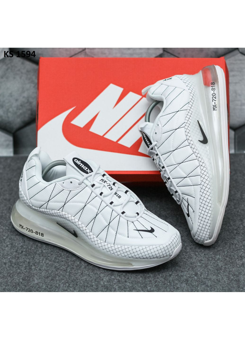 Комбіновані Осінні кросівки чоловічі nike air max am720-818 найк аір макс No Brand