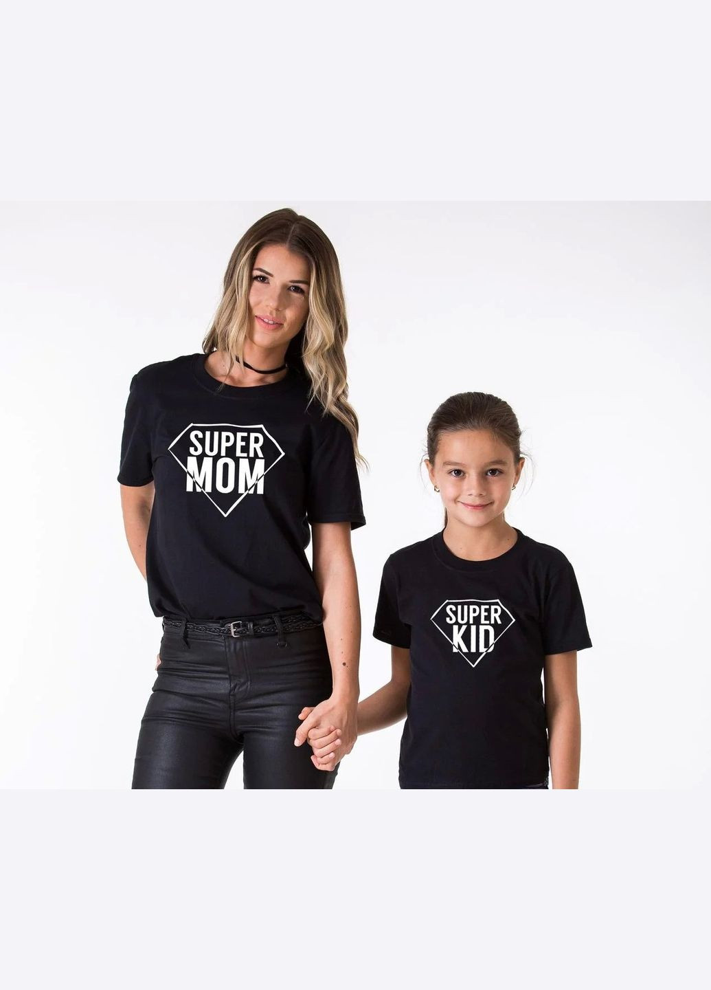 Парная Family Look. Мама и дочь "Superom & Kid" Кавун футболка (316305343)