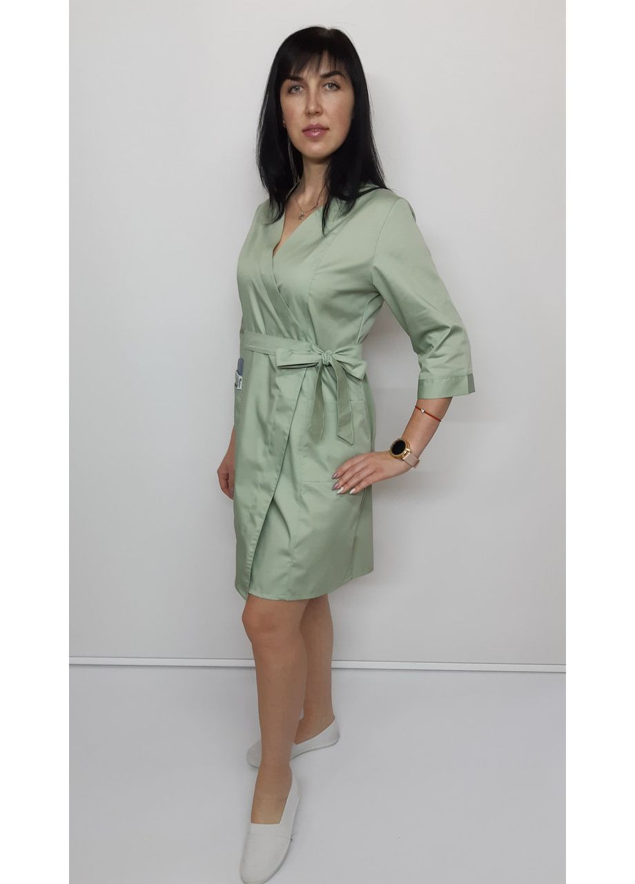 Жіночий медичний халат Бель котон три чверті рукав 54, No Brand (361359718)