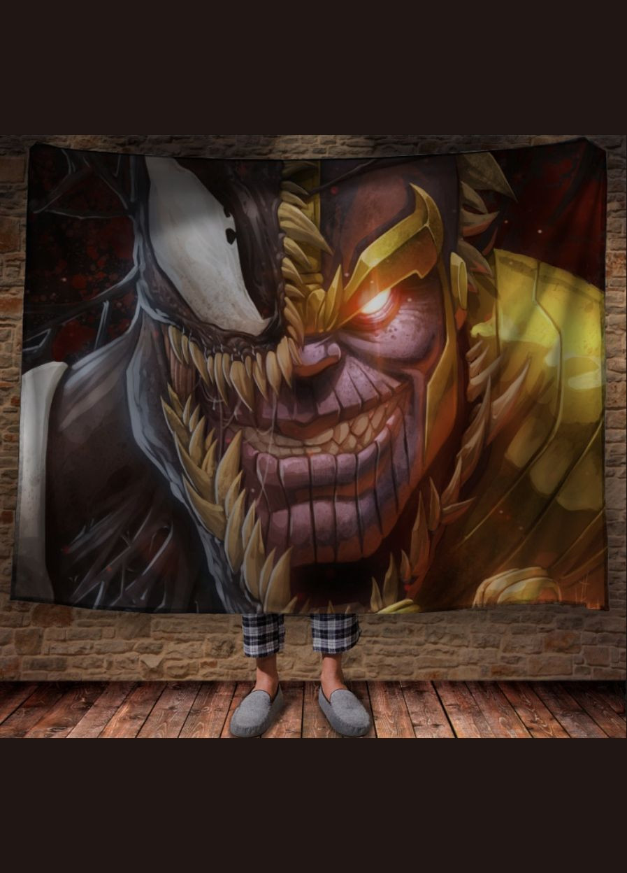 Плед с 3D принтом Танос - Веном Комиксы Перша Креативна мануфактура PERFECTUS Плед (301869026)