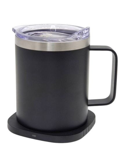 Чашка ThermoHub з підігрівом та бездротовою зарядкою 15W з LED індикатором Black (40021321-01) TheGeneral (322560858)