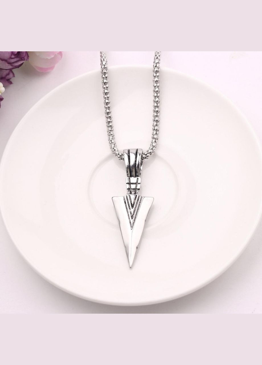 Чоловічий кулон Стріла наконечник підвіска у вигляді сріблястої стріли Arrow (338436032)