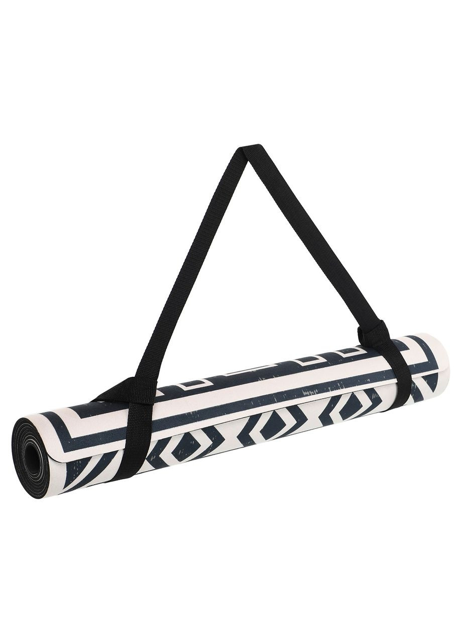 Коврик для йоги Замшевый двухслойный каучуковый 3мм Pro (размер 183x61x0,3см, серо ) Record (361433500)