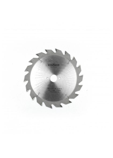 Диск пильный 160х2,6х1,6х20 мм Z=18 форма зубца W (ATB) наклон зубца 16° продольная резка массив дерева пласти (11799) Profitool (298575079)