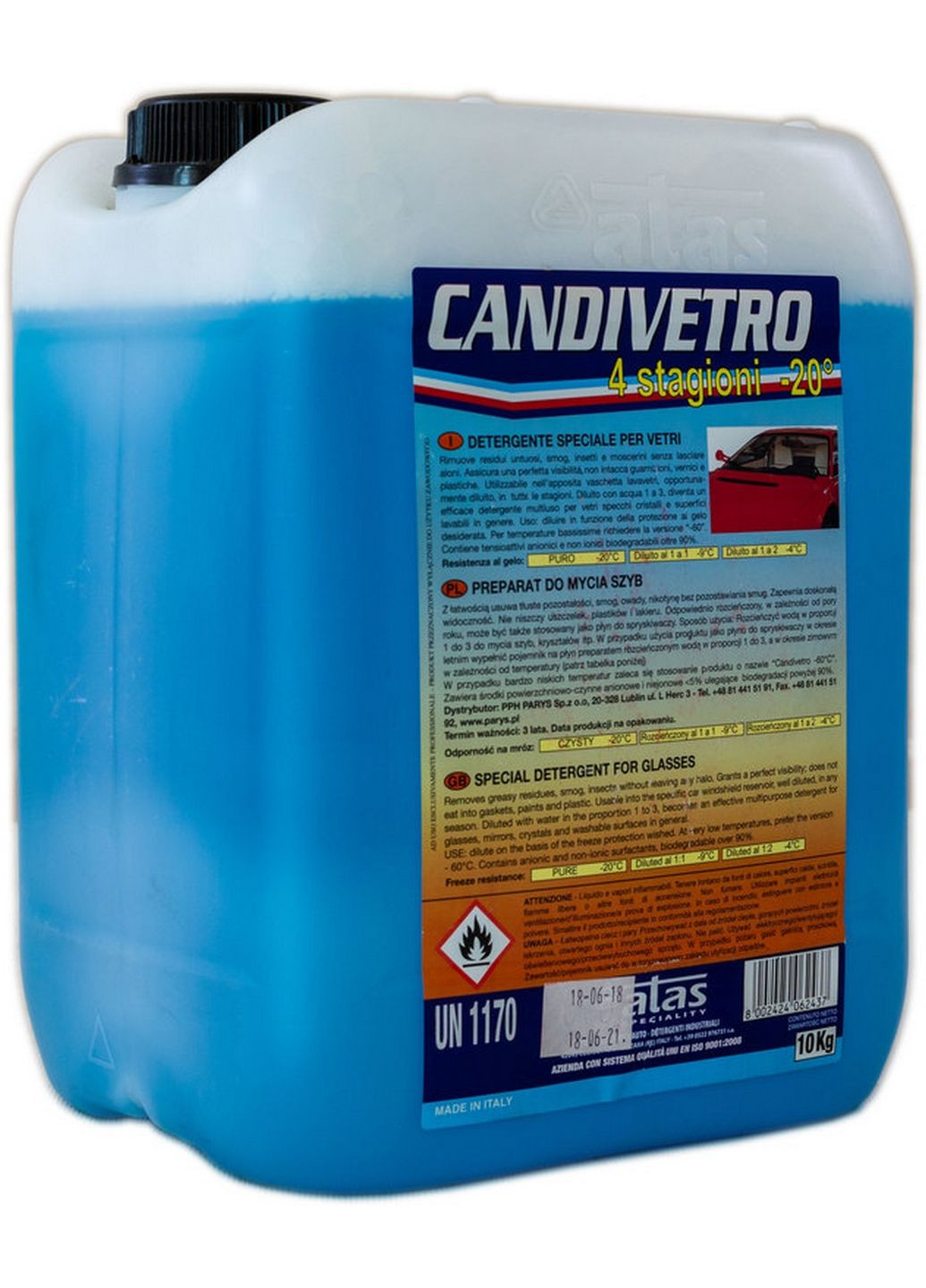 Очиститель стекла 10 кг candivetro No Brand (282594285)