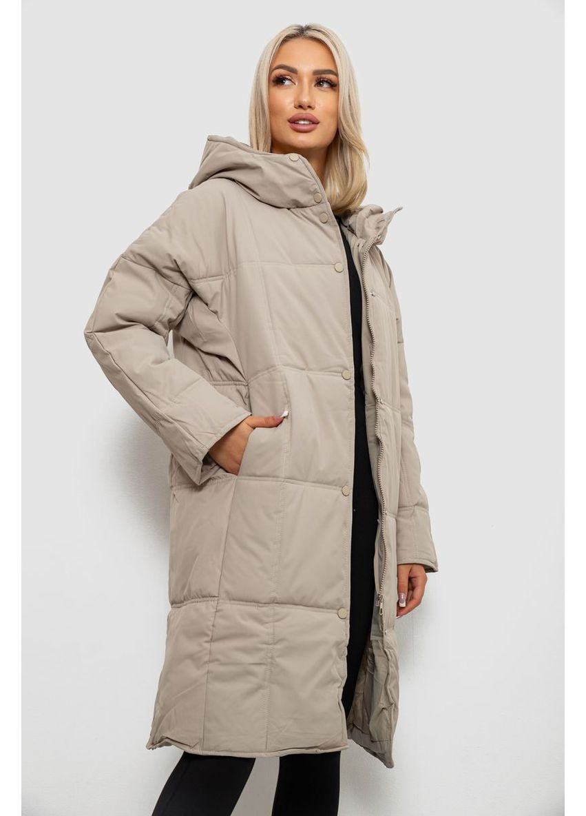 Темно-бежевая демисезонная куртка женская зимняя Sport Line