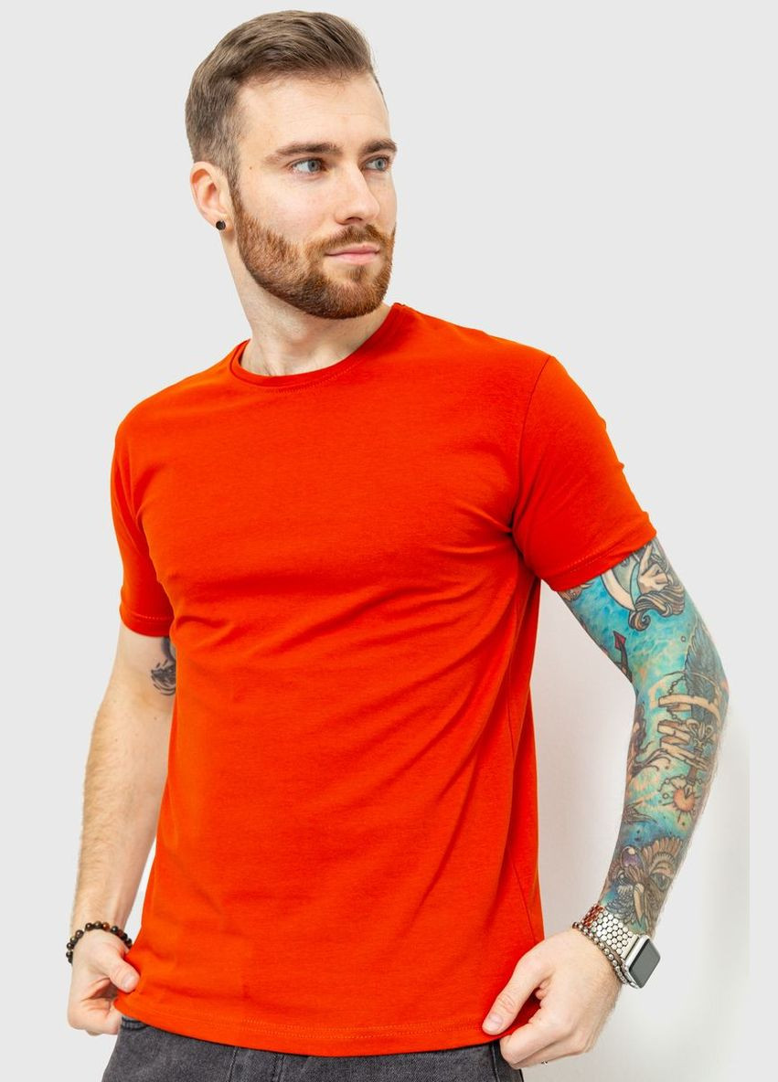 Терракотовая футболка мужская базовая, цвет терракотовый, Ager