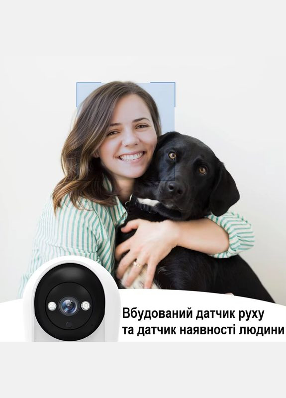 Поворотна wifi камера з екраном - відеофон із охоронними функціями V5, ICSee app (101153) Nectronix (322643289)
