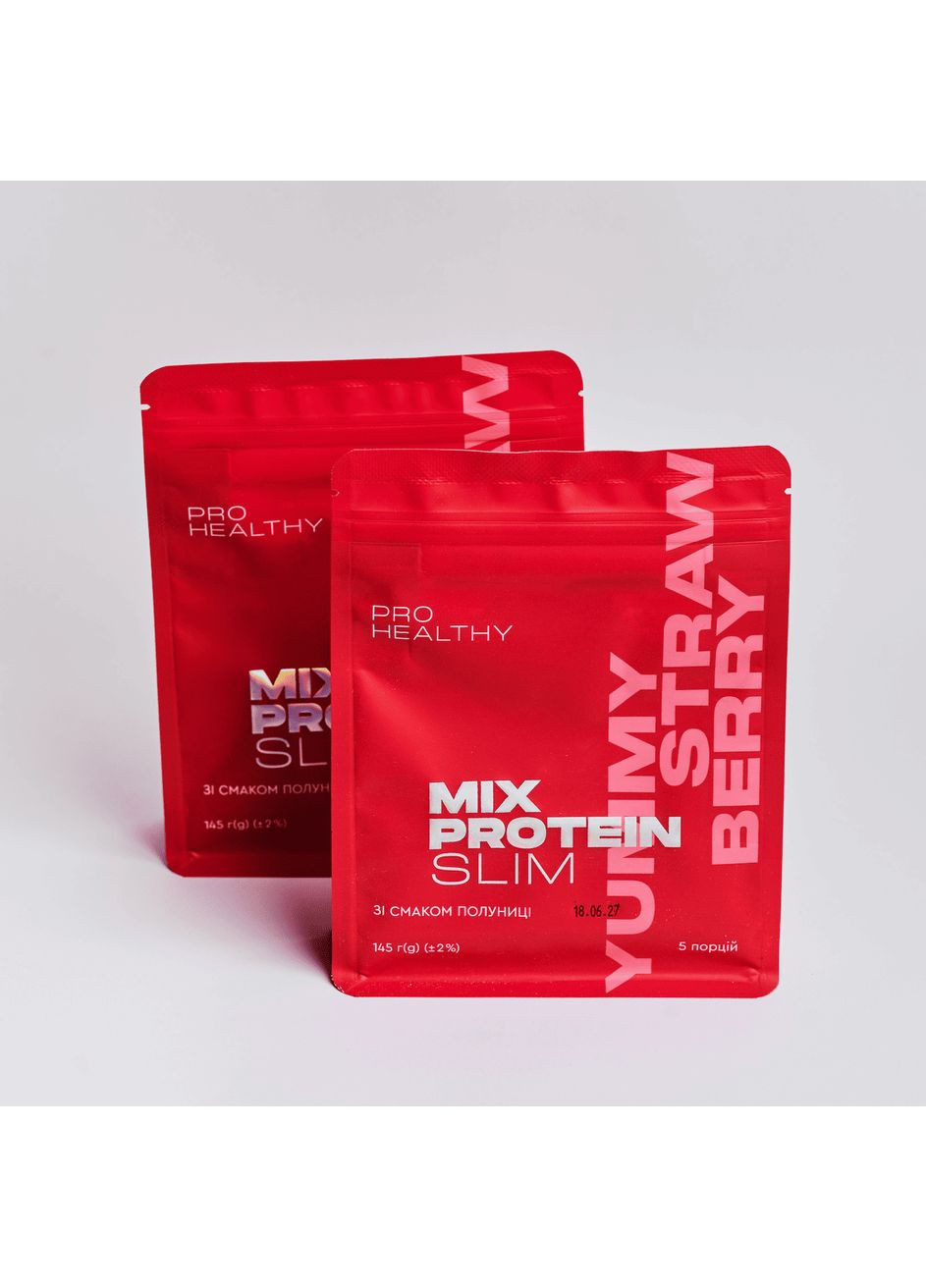 Mix Protein Slim Yumm Strawberry — низкокалорийный питательный коктейль, 145 г Чойс CHOICE (351855321)