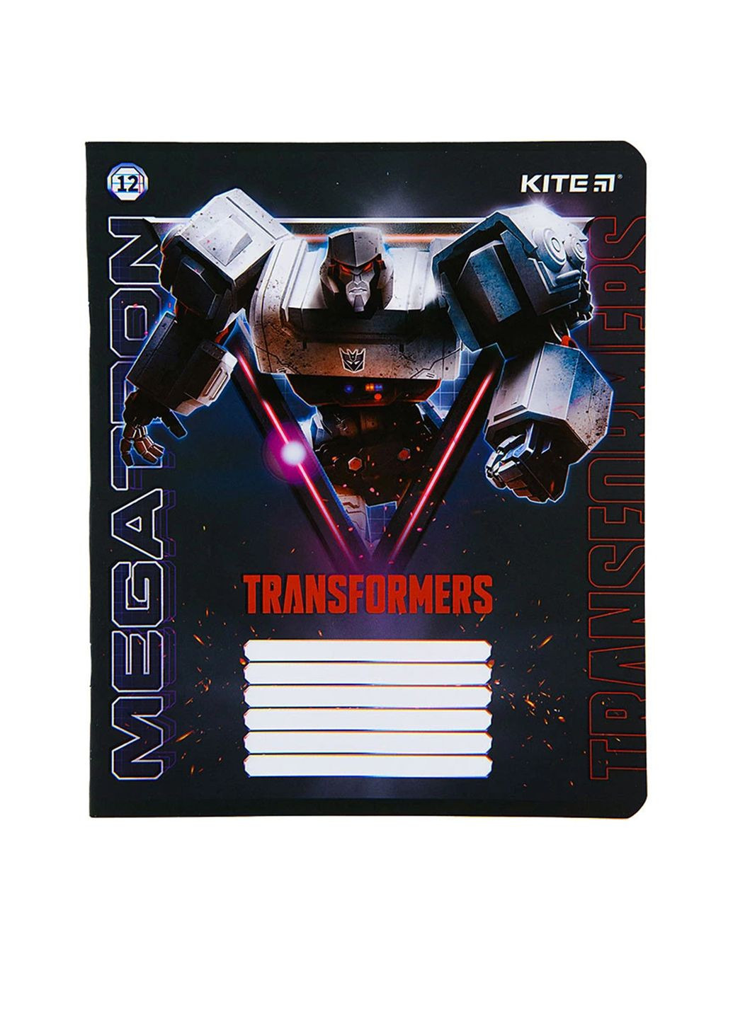 Зошит шкільний в лінію на 12 аркушів - Transformers колір різнокольоровий ЦБ-00256766 Kite (298063018)