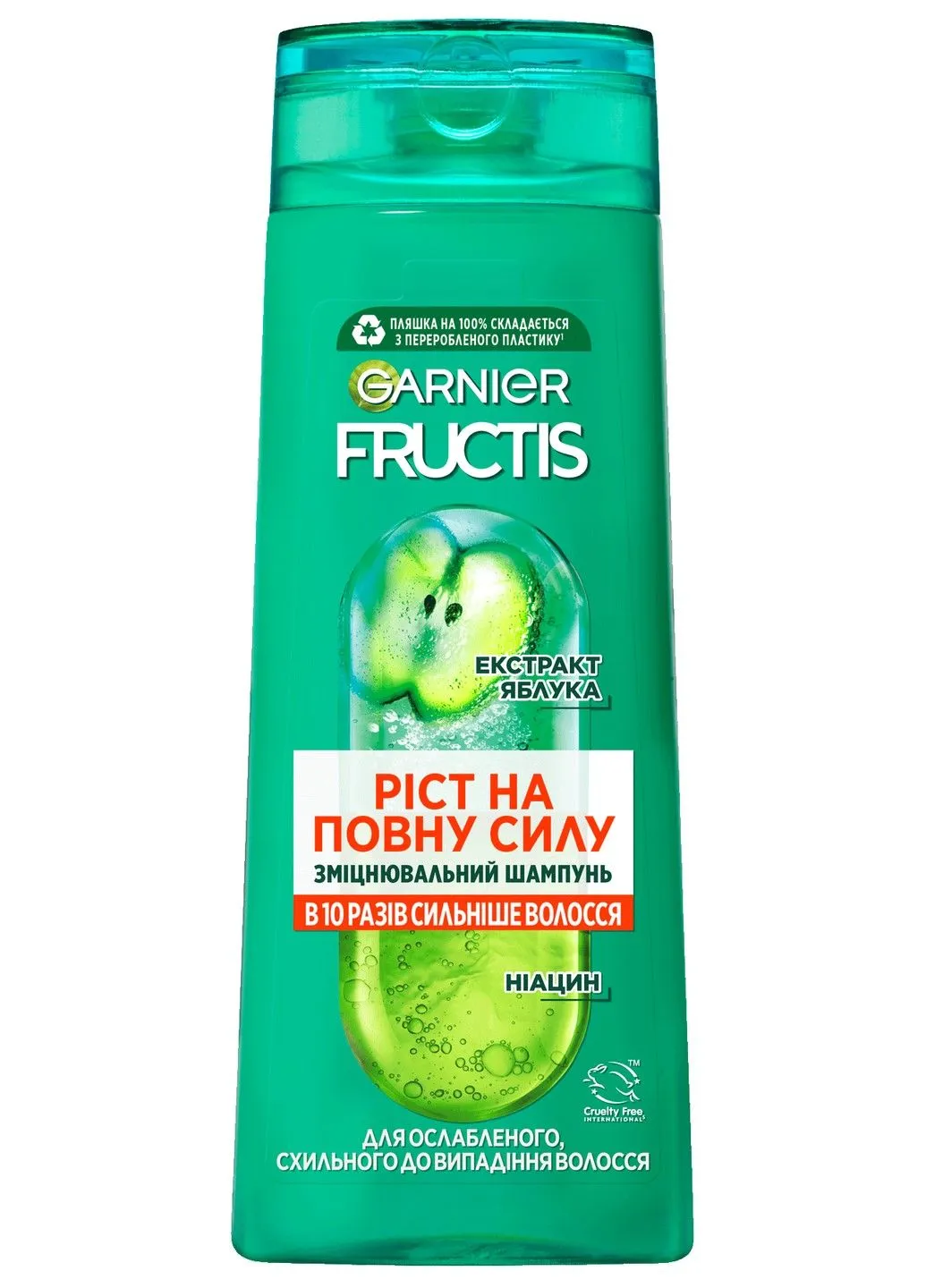 Шампунь Fructis Рост во всю силу для ослабленных волос склонных к выпадению 400 мл Garnier (294092489)