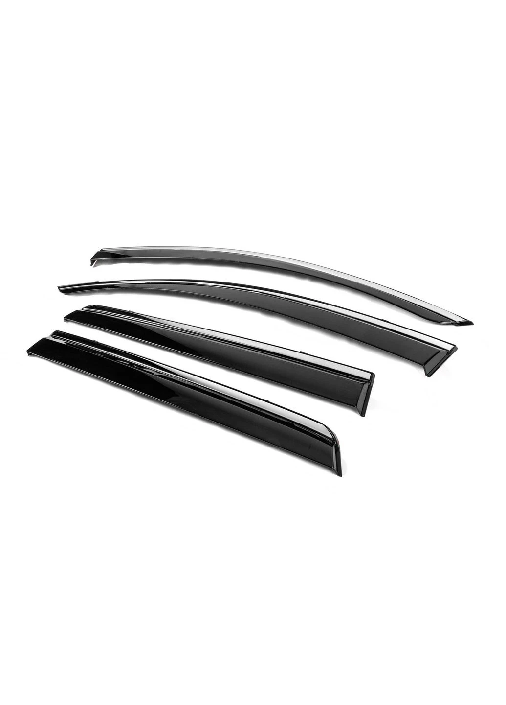 Ветровики с хромированным молдингом Luxury (4 шт) для Dodge Journey 2008-2020 гг Niken (390771861)