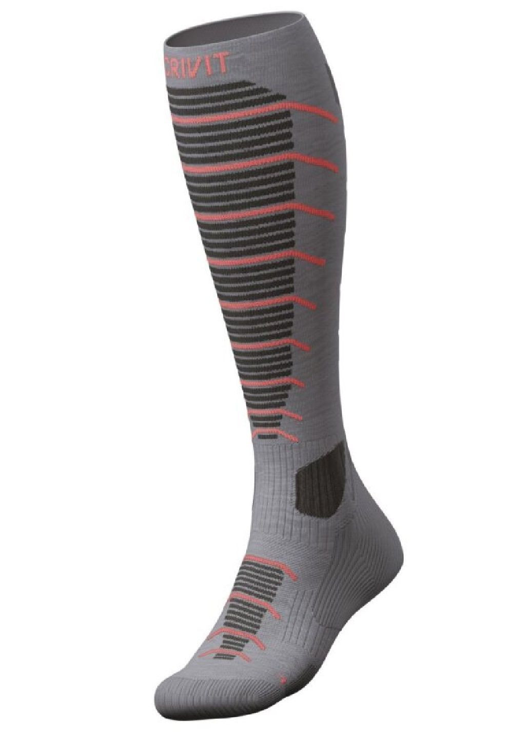 Серые носки женские зимние функциональные (лыжные) со стелькой smartstep Crivit (360406404)