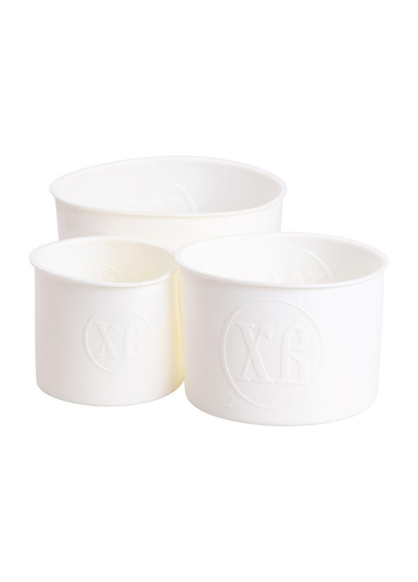 Набір форм для випічки паски силіконові 3 шт 1.7 л, 1 л, 0.6 л форми для паски Білі HP-35-558W No Brand (369966642)