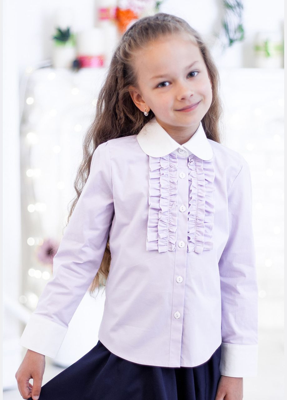 Шкільна блузка синя мод. 3002 Світ блуз (330615189)