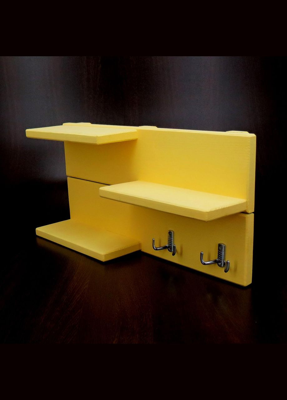 Полка для ванной из дерева Кассель лимонад (ВНП-001451) No Brand (328091723)