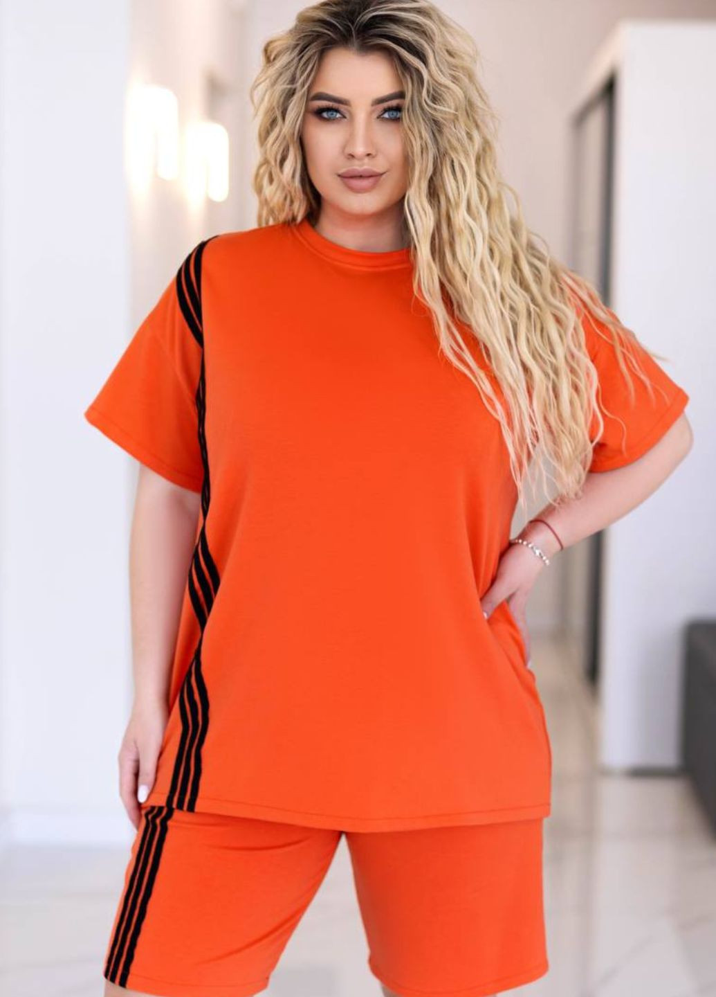 Костюм-двойка: шорты и футболка свободного кроя Україна (331344804)