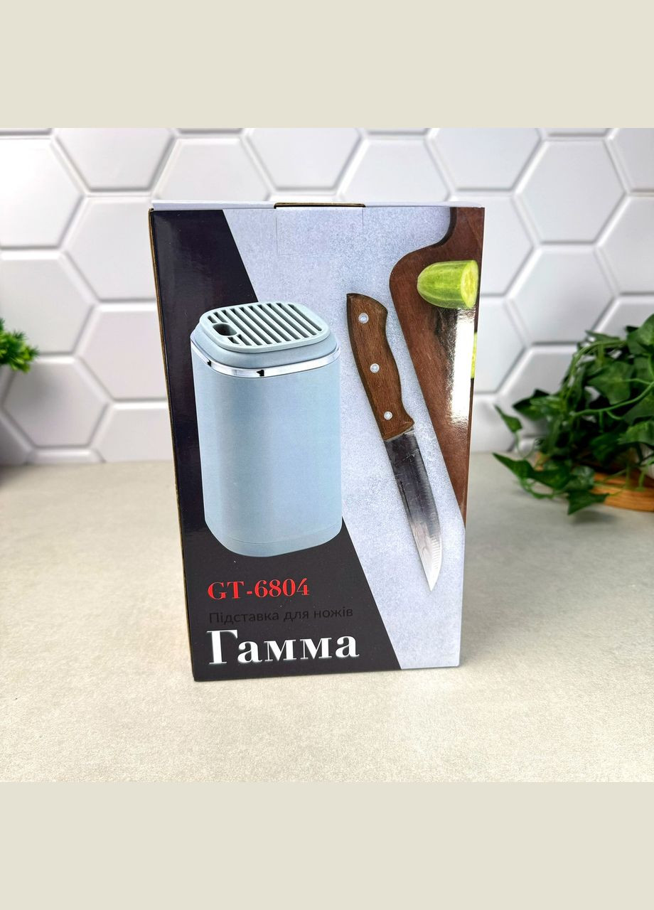 Серое квадратное бревно для ножей Гамма No Brand (303213141)