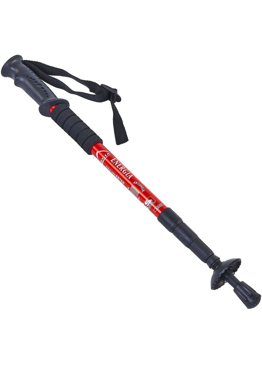 Палка трекінгова для скандинавської ходьби ENERGIA TY-2915-1 50-107см червоний SP-Sport (324220131)