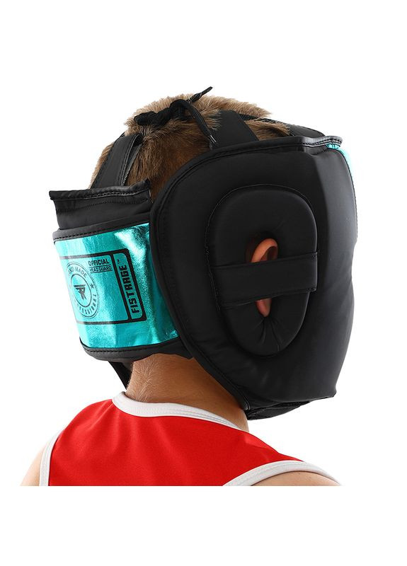 Шлем боксерский в мексиканском стиле Flex Fistrage VL-9733 Черно-синий (37508235) FDSO (296687109)