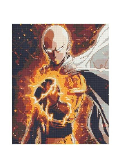 Алмазна мозаїка "Аніме Ванпанчмен (людина одного удару)" 40х50 см Origami (361417587)