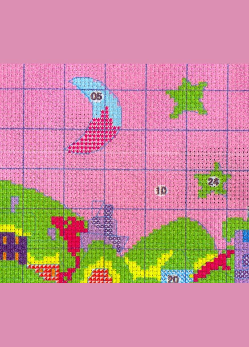 Набор для вышивания по нанесённой на канву схеме "Street snow (1)". AIDA 14CT printed, 28*27 см Joy Sunday (313612935)