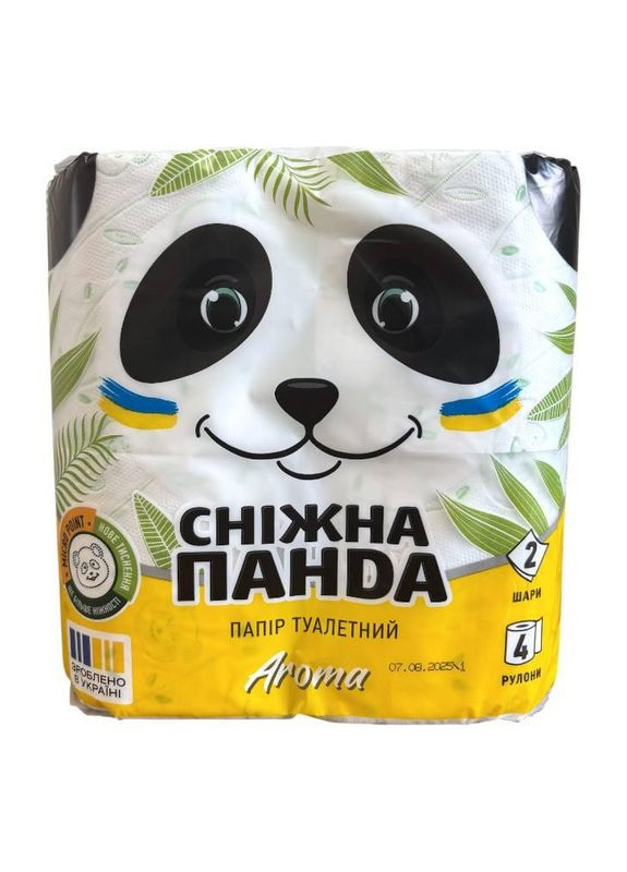Туалетная бумага 4шт. Снежная панда Арома Сніжна Панда (363116468)