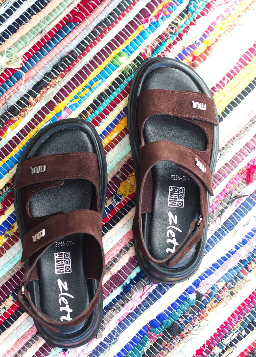 Босоніжки жіночі за натуральної коричневої замші Zlett 2236/1 (340405806)