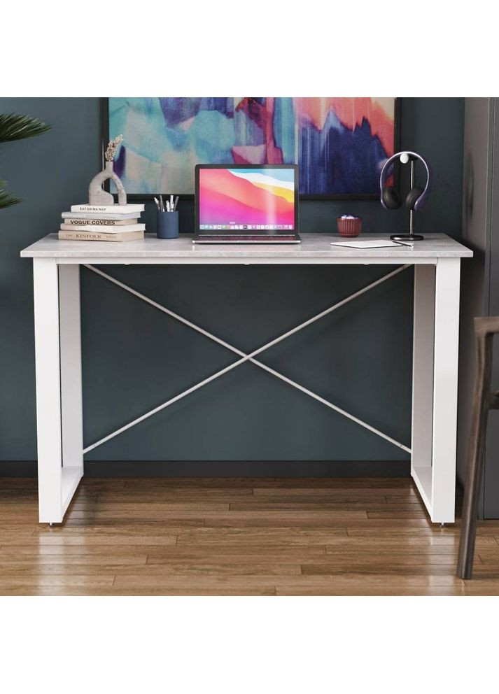 Письмовий стіл Драйв 750x1200x600 Білий метал ДСП 16 мм (FRD-103128) Ferrum-decor (360644791)