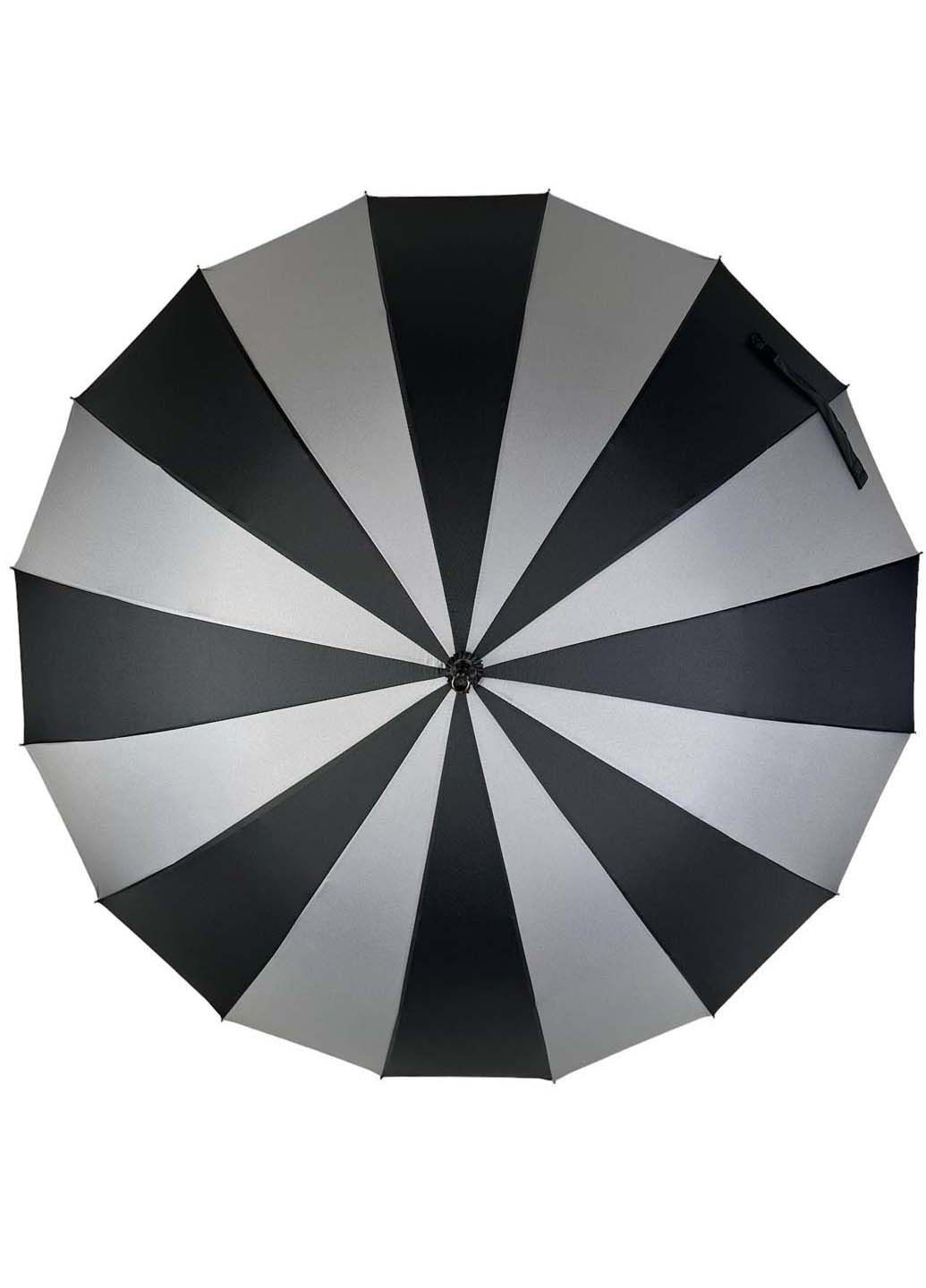 Женский зонт-трость на 16 спиц с контрастными секторами Toprain (289977547)