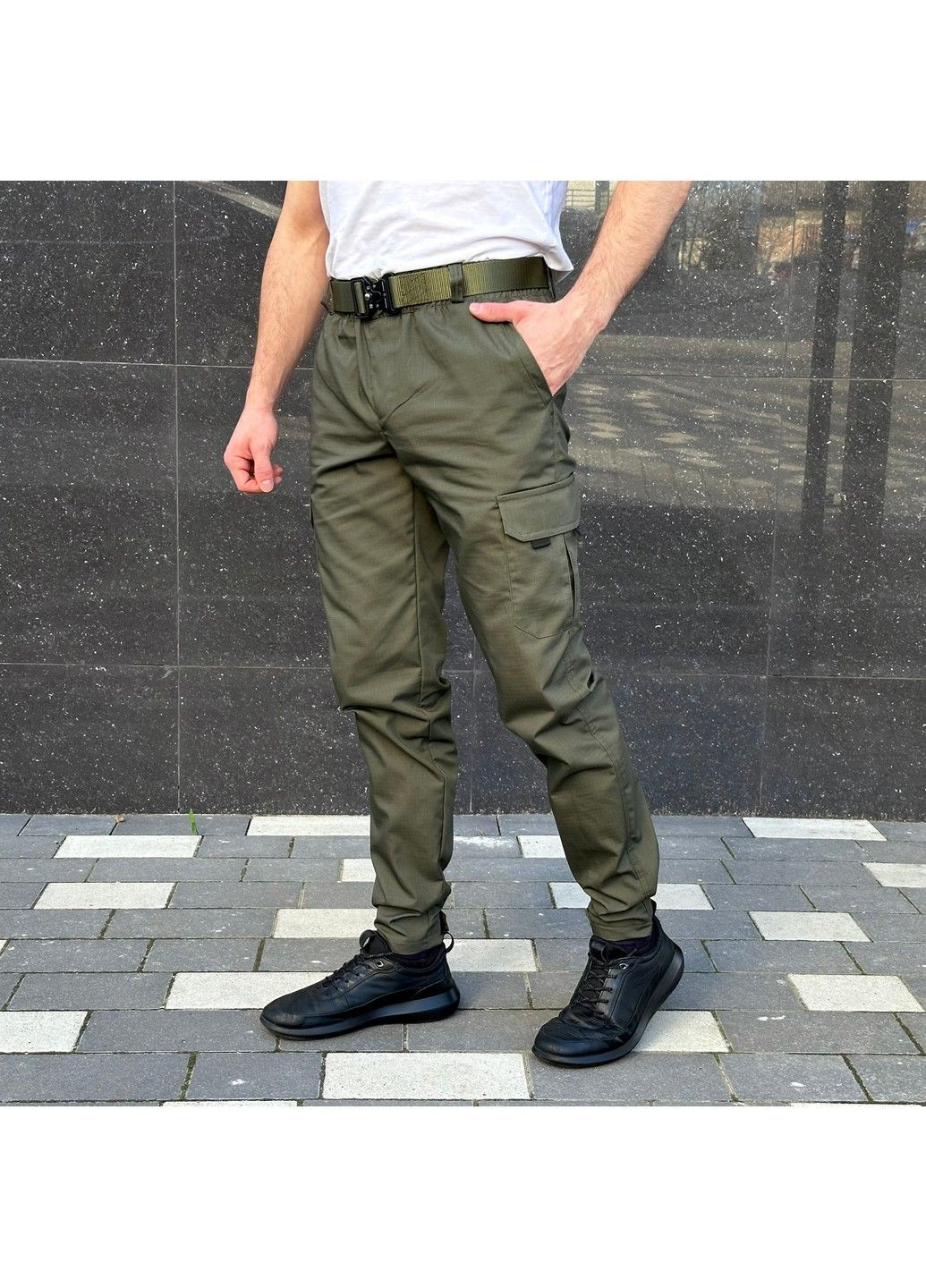 Чоловічі карго штани Basik Olive Rextim (303278226)