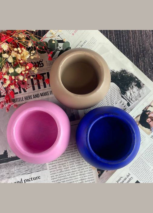 Кашпо из гипса - Шар Бежевый No Brand (328294776)