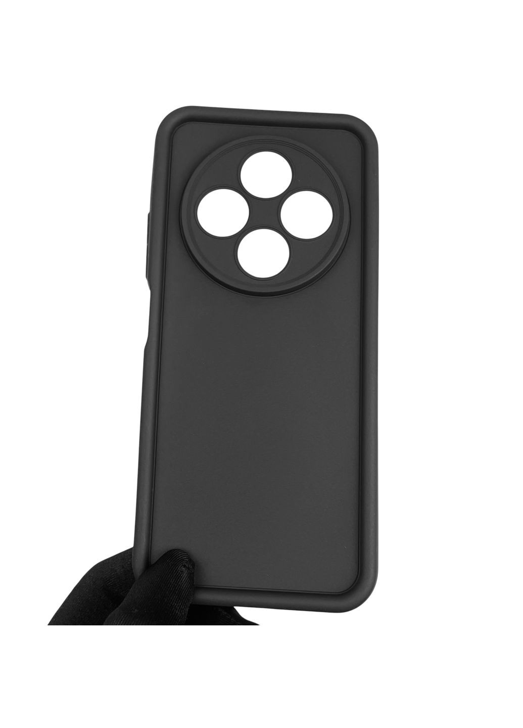 Чохол силіконовий Soft Touch для Poco C75 чорний (Повний захист камери) Xiaomi (366390698)