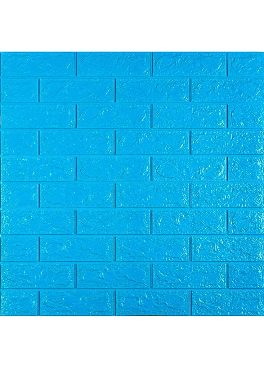 3D панель самоклеящаяся 700х770х5мм кирпич Голубой (005-5) SW-00000297 Sticker Wall (353968291)