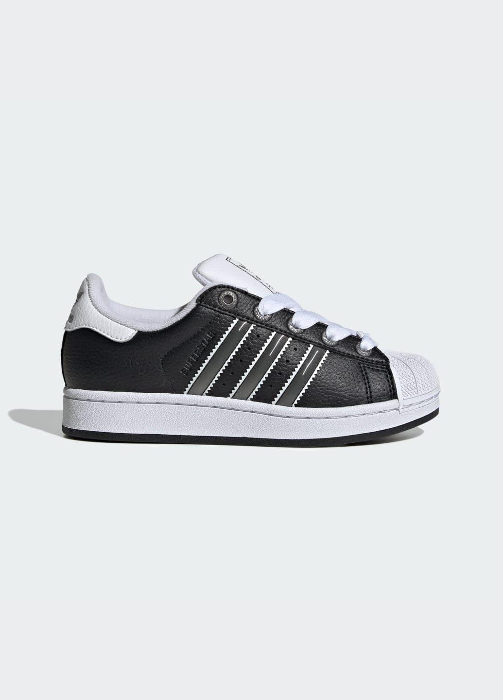 Чорні всесезонні кросівки superstar ii kids adidas