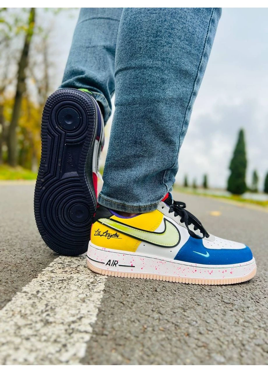 КРОСІВКИ ЖІНОЧІ NIKE AIR FORCE 1 WHAT THE LA НАЙК АІР ФОРС 1 No Brand комбіновані демісезони (391950438)