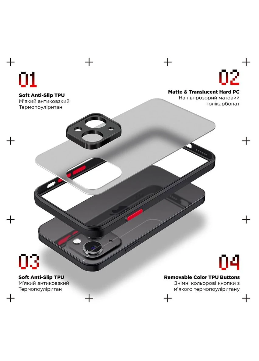 Панель Frosted Matte для Xiaomi Redmi A2 (ARM66741) ArmorStandart (259967664)