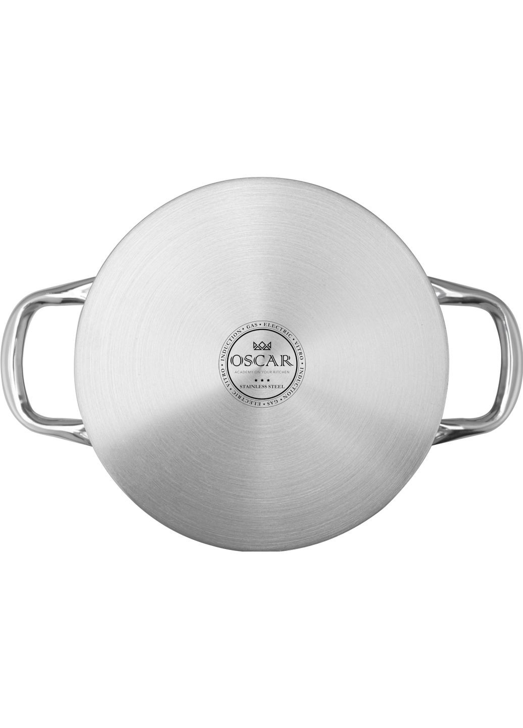 Каструля Delight нерж 18 см (2.2 л) з кришкою (OSR-2005-18) Oscar (357211879)