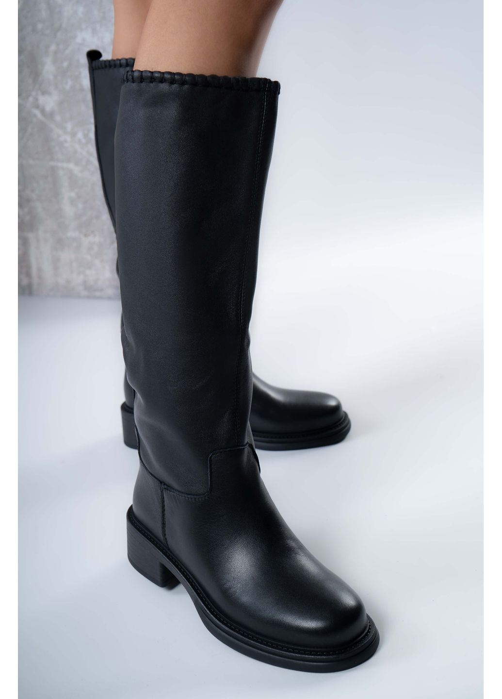 Чоботи жіночі Натуральна шкіра чорні 346772 Where Uwear (370268982)
